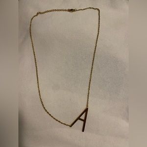 “A” necklace
